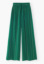 Textured striped trousers, Emerald, webstill