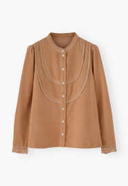 Lace cord blouse, Dusty peach, webstill