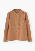 Lace cord blouse, Dusty peach, webstill