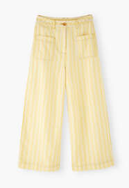 Striped trousers, Lemon ecru, webstill