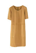Shift dress, Ochre, webstill