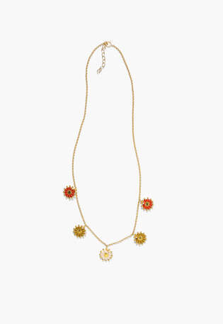 Sunburst necklace, Gold spice, webstill
