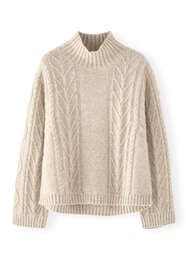 Cable-knit sweater, Fawn, webstill