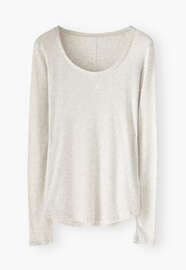 Scoop-neck top, Ice grey, webstill