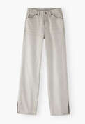 Split-hem jeans, Light grey, webstill