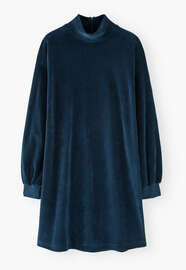 Jersey sweatshirt dress, Indigo, webstill
