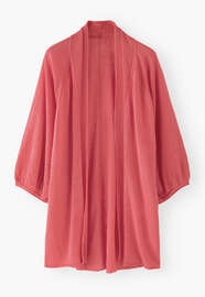 Cocoon cardigan, Lychee, webstill