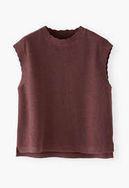 Sleeveless sweatshirt, Wine, webstill