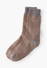 Fleck socks, Tan cobalt, webstill