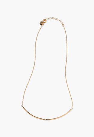 Gold-bar necklace, Gold, webstill
