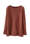 Longline sweater, Burnt sienna, webstill