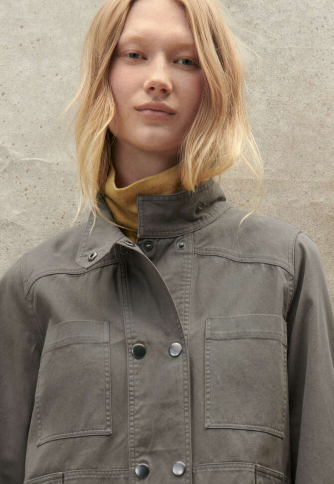 Utility shift-dress, Green grey, completeTheLook