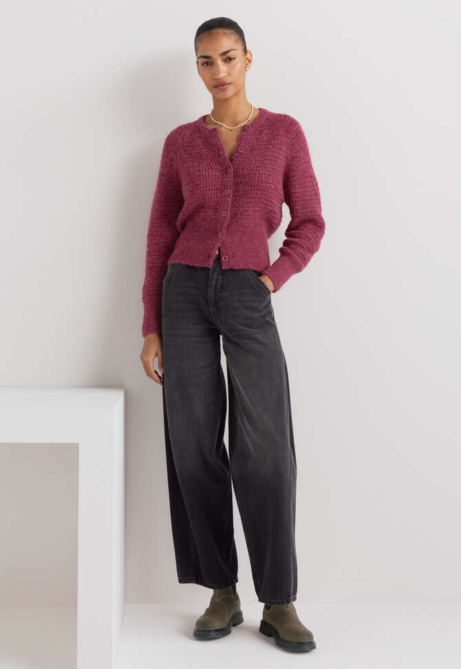 Button-through cardigan, Magenta, completeTheLook