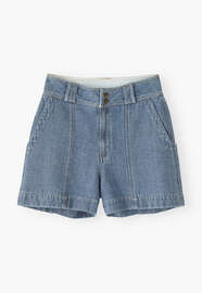 Striped shorts, Light wash, webstill
