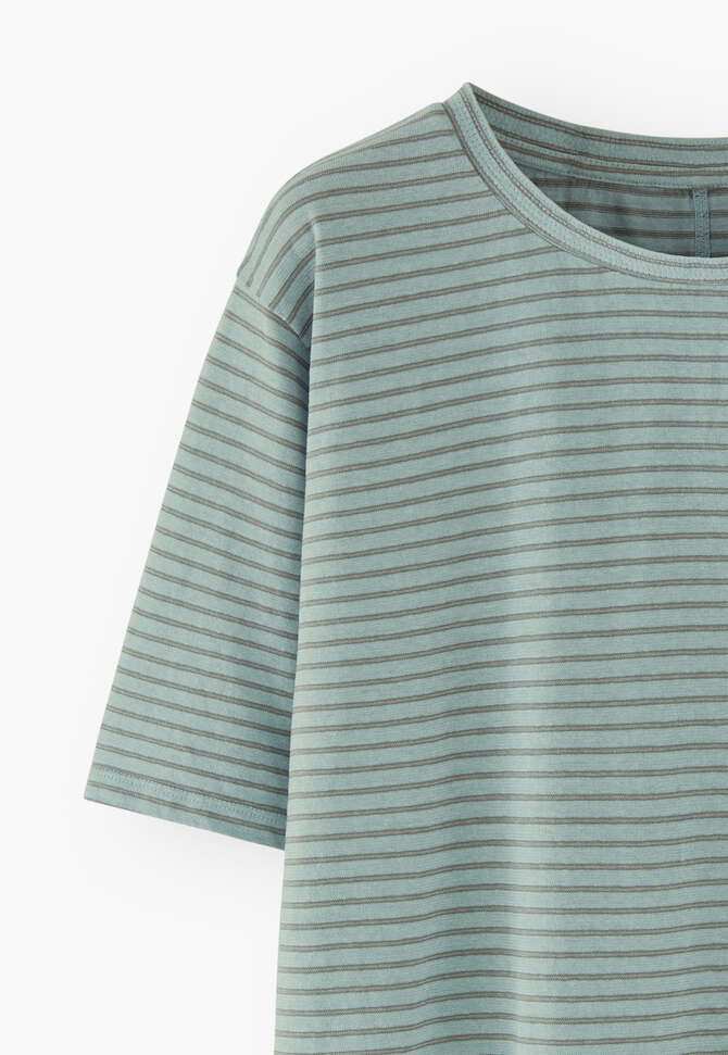 Striped T-shirt, Pastel blue, completeTheLook