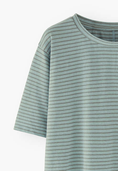 Striped T-shirt, Pastel blue, completeTheLook