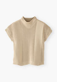 Sleeveless sweater, Stone, webstill