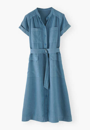 Utility shirtdress, Sky blue, webstill