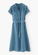 Utility shirtdress, Sky blue, webstill