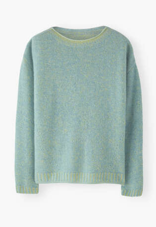 Plaited sweater, Cornflower, webstill