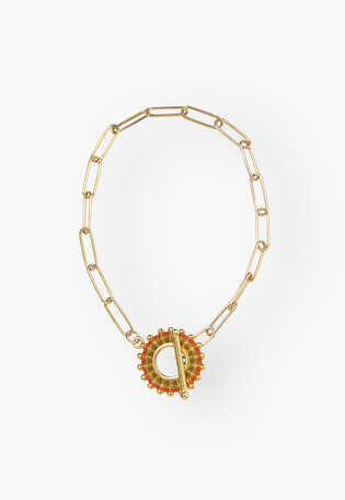 Chain bracelet, Gold red, webstill