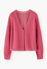 Boxy cardigan, Cerise, webstill