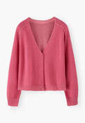 Boxy cardigan, Cerise, webstill