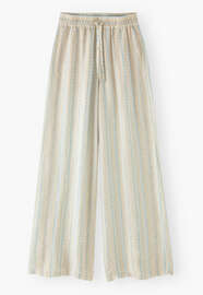 Textured striped trousers, Pebble, webstill