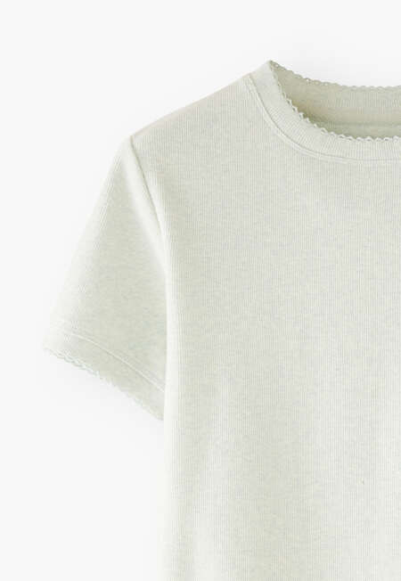 Ribbed jersey T-shirt, Frost, completeTheLook