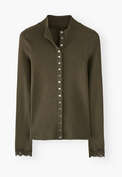 Button-through top, Dark forest, webstill