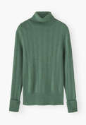 Roll-neck sweater, Dusty jade, webstill