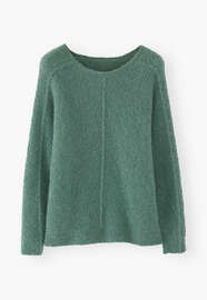 Boucl&eacute; sweater, Bay green, webstill