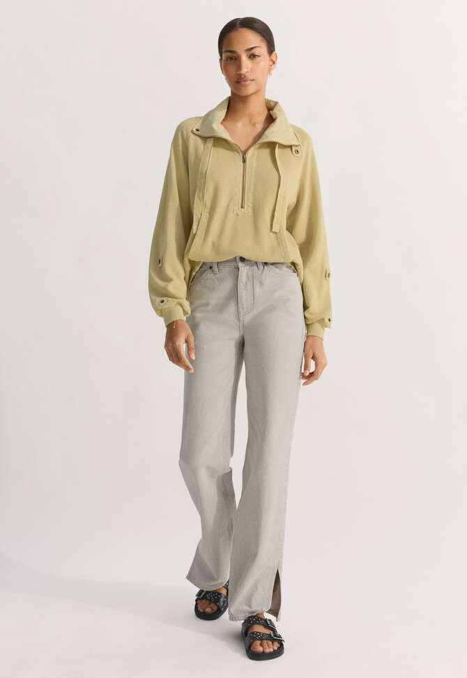 Split-hem jeans, Light grey, completeTheLook