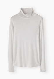 High-neck top, Ice grey, webstill