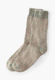 Fleck socks, Oatmeal fern, webstill