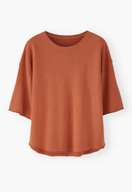 Loopback T-shirt, Flame orange, webstill