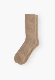 Lace socks, Taupe, webstill