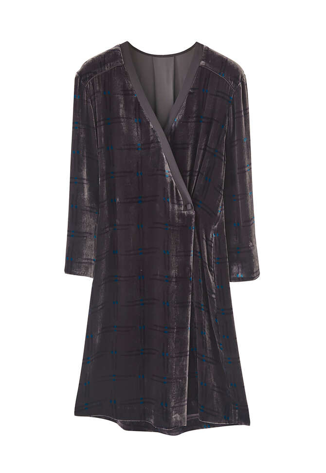Wrap dress, Smoke, completeTheLook