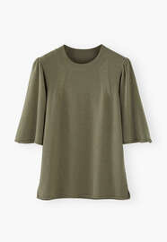 Wide-sleeve sweater, Soft olive, webstill