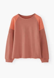 Raglan sweatshirt, Pink peach, webstill