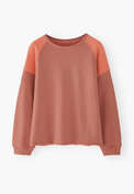 Raglan sweatshirt, Pink peach, webstill