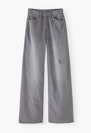 Mid-rise wide-leg jeans, Dark grey, webstill