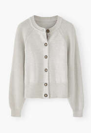 Batwing cardigan, Light grey, webstill