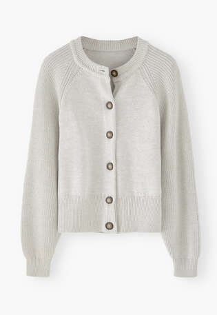Batwing cardigan, Light grey, webstill