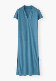 Polo shirtdress, Electric blue, webstill