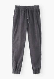 Cord jogger, Steel grey, webstill