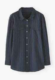 Striped shirt, Indigo, webstill