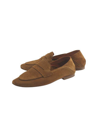 Sand suede loafers, Sand, webstill