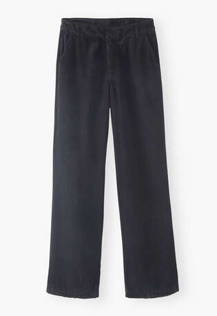 Straight-leg cord trousers, Charcoal, webstill