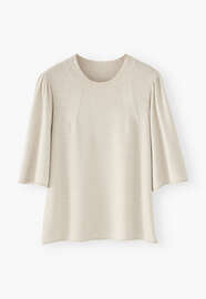 Wide-sleeve sweater, Ecru, webstill
